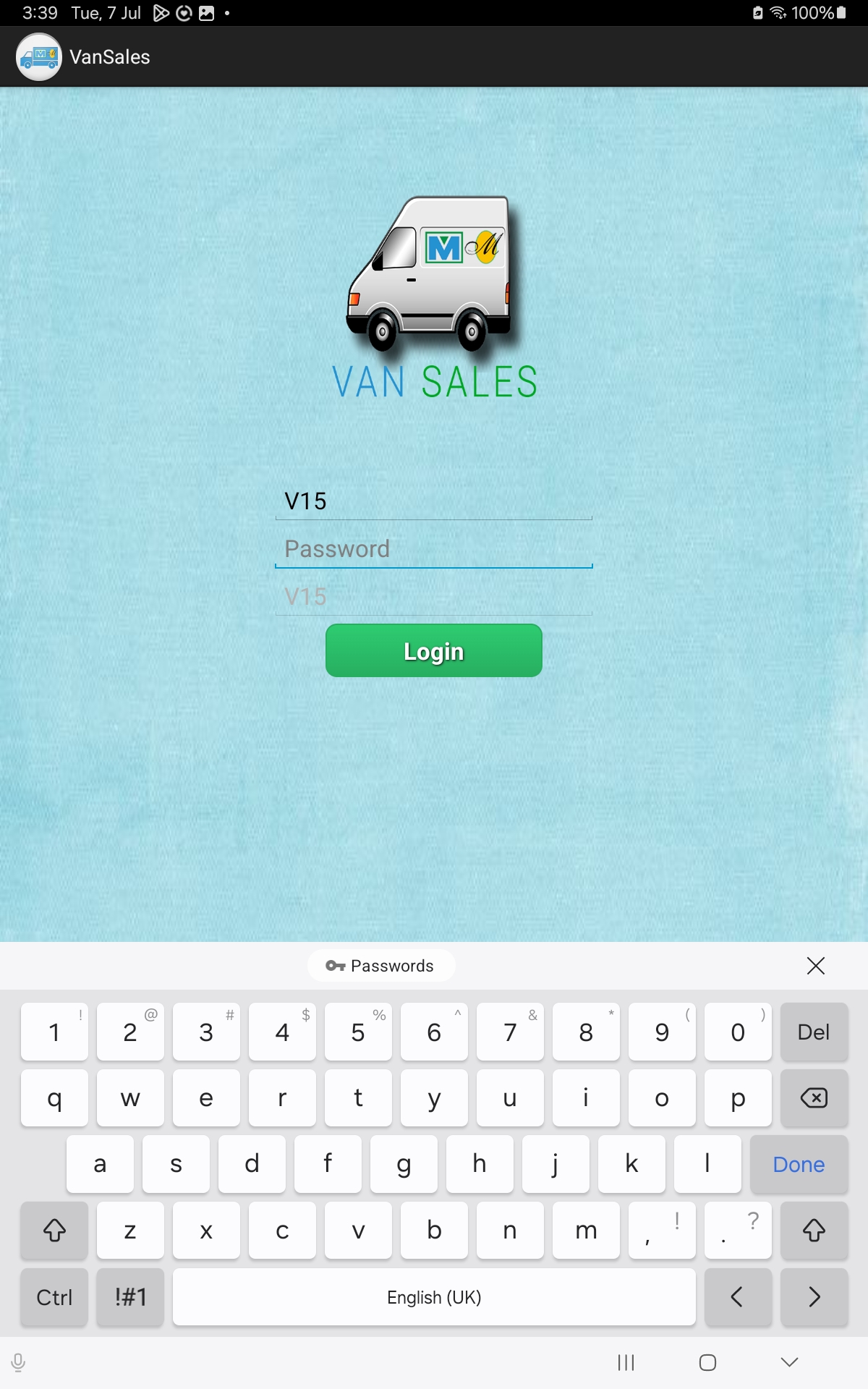 Van Sales